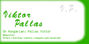 viktor pallas business card